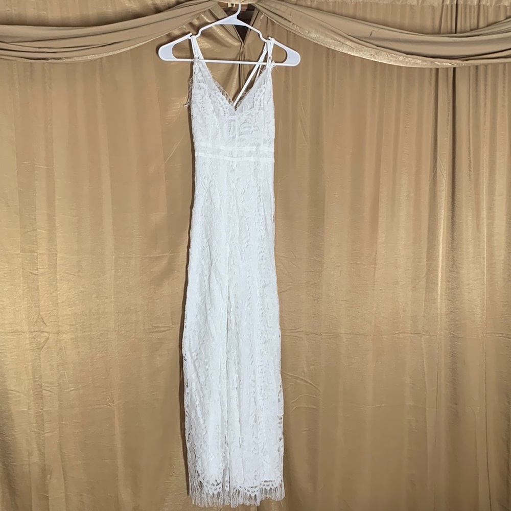 White Lace Jumpsuit